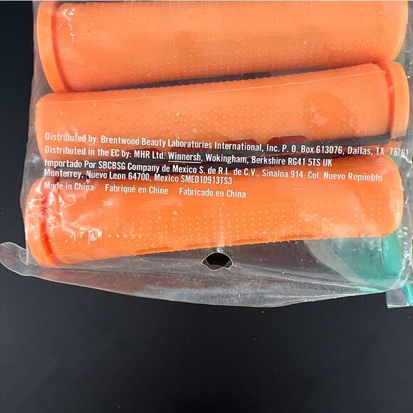 Salon Care Cold Wave Perm Rods New Factory Sealed lot Vintage - NOS Orange Blue - Picture 7 of 12